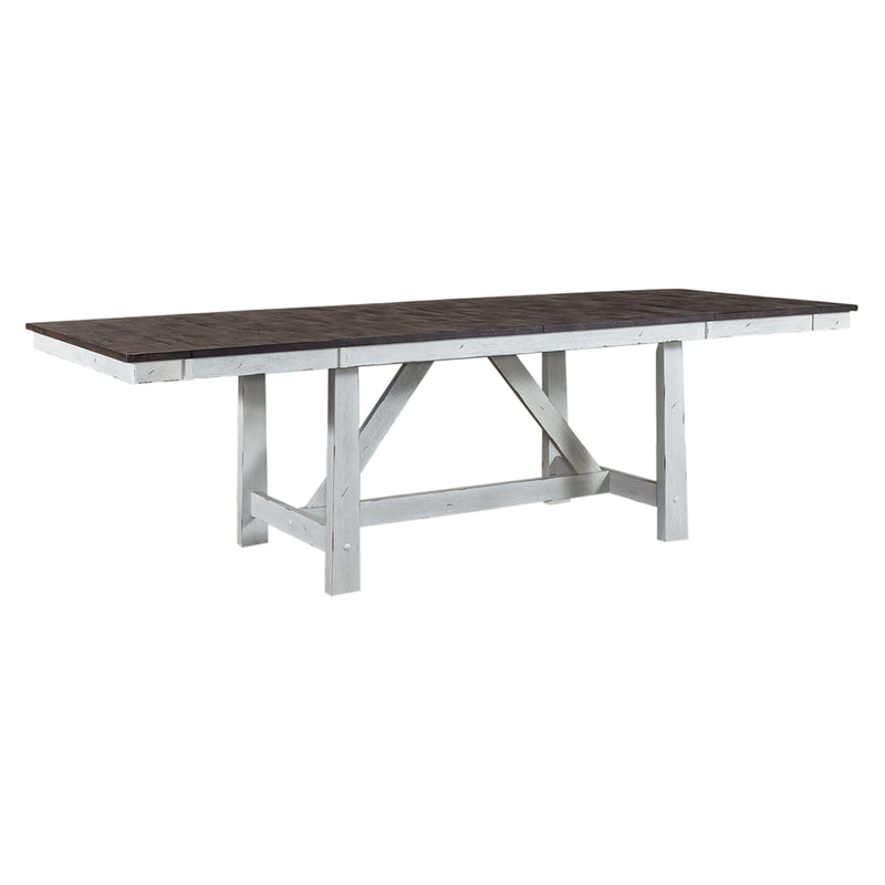 Opt 7 Piece Trestle Table Set (139WH-CD-O7TRS)