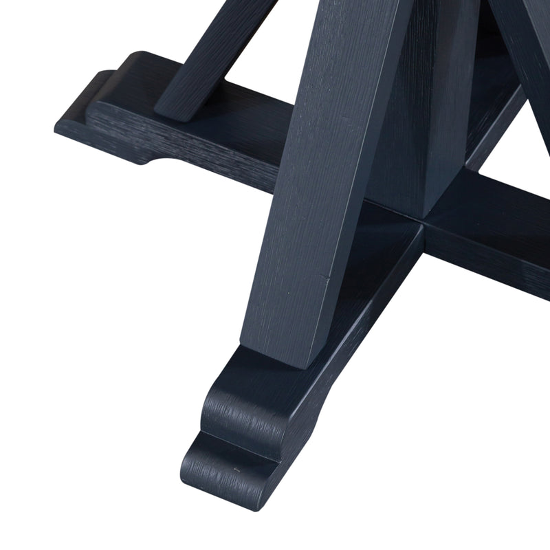 Summerville Round End Table- Navy