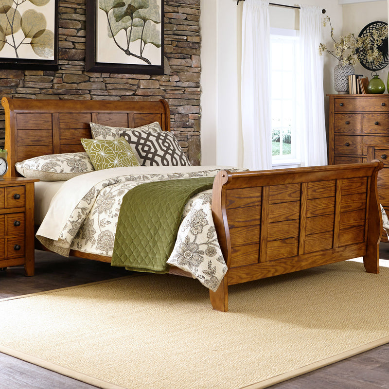 Queen Sleigh Bed (175-BR-QSL)