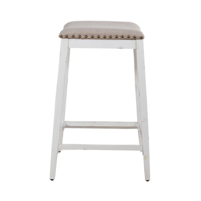 Vintage Series Backless Uph Counter Chair- Antique White