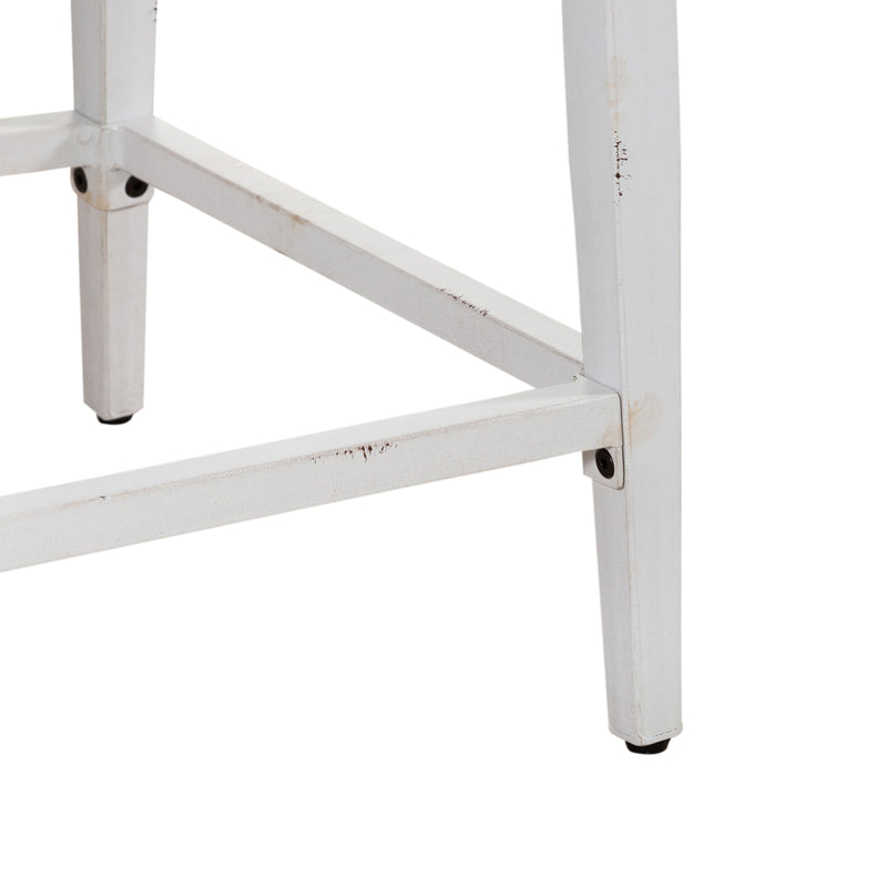 Vintage Series Backless Uph Counter Chair- Antique White