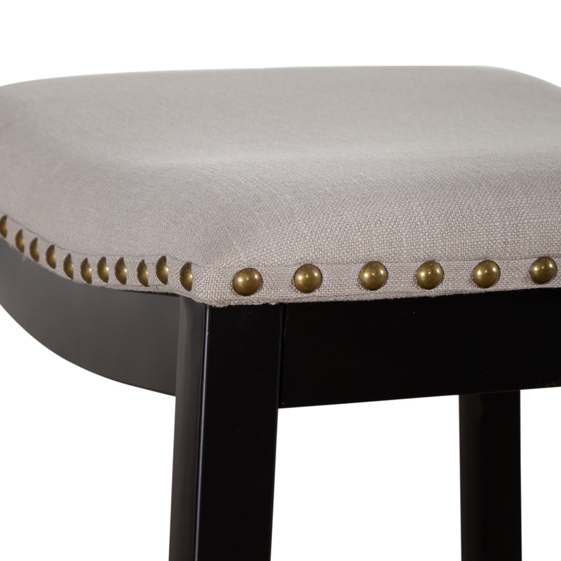 Vintage Series Backless Uph Counter Chair- Black