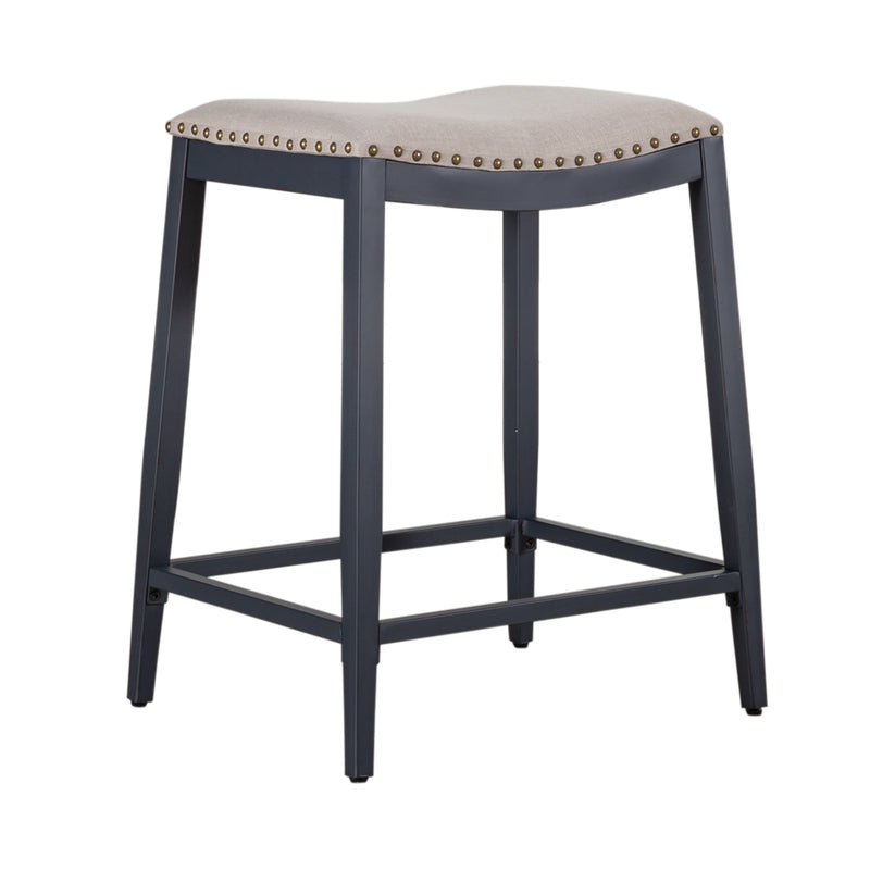 Vintage Series Backless Uph Counter Chair- Navy