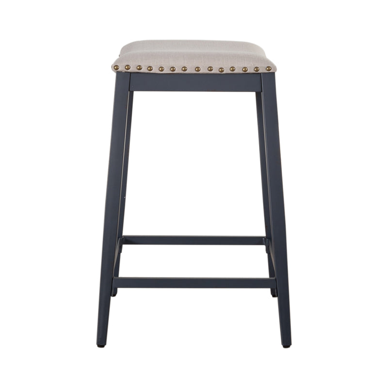 Vintage Series Backless Uph Counter Chair- Navy
