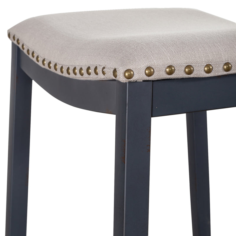 Vintage Series Backless Uph Counter Chair- Navy