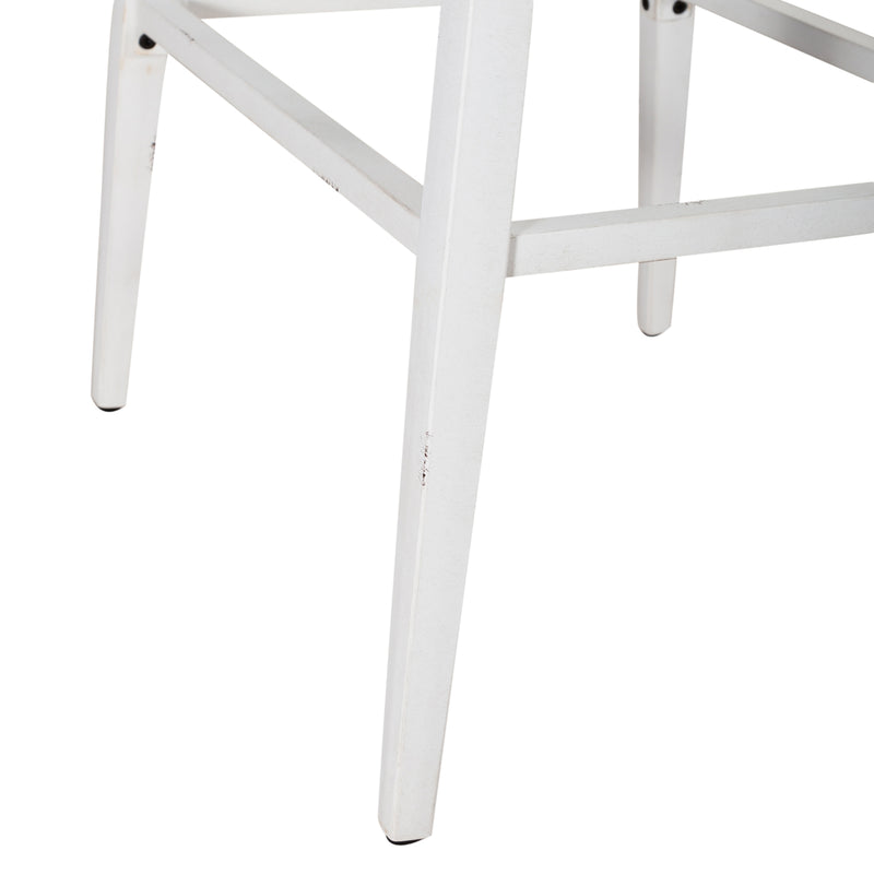 Vintage Series Backless Uph Barstool- Antique White