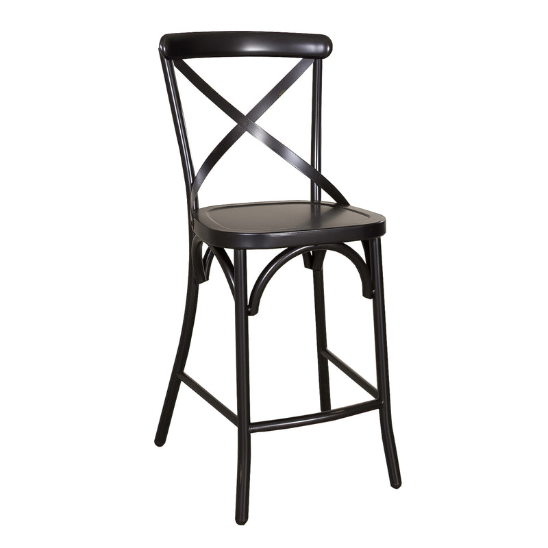 Vintage Series X Back Counter Chair - Black