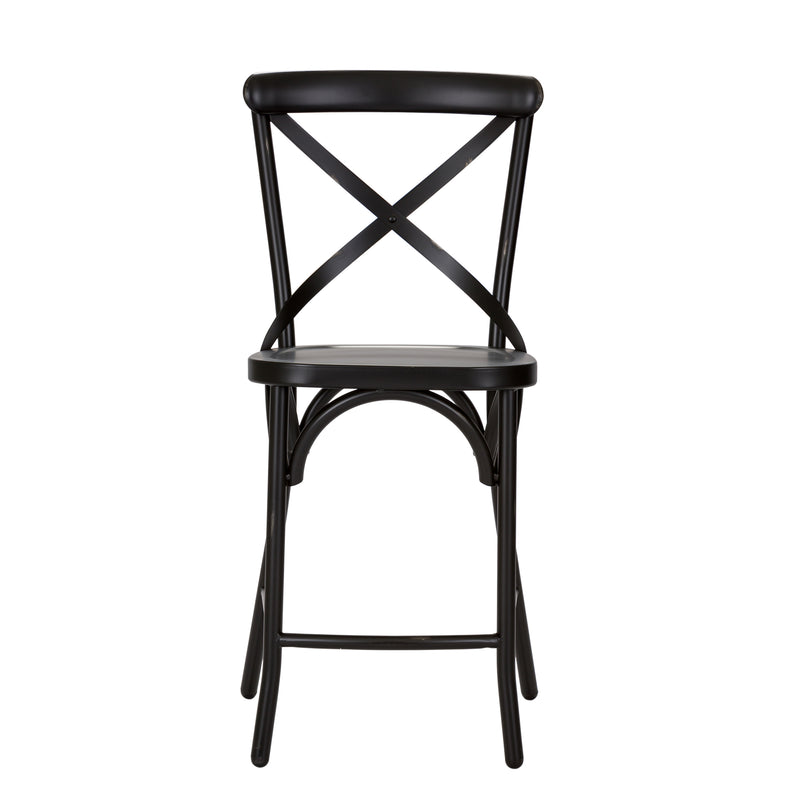 Vintage Series X Back Counter Chair - Black