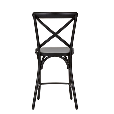 Vintage Series X Back Counter Chair - Black