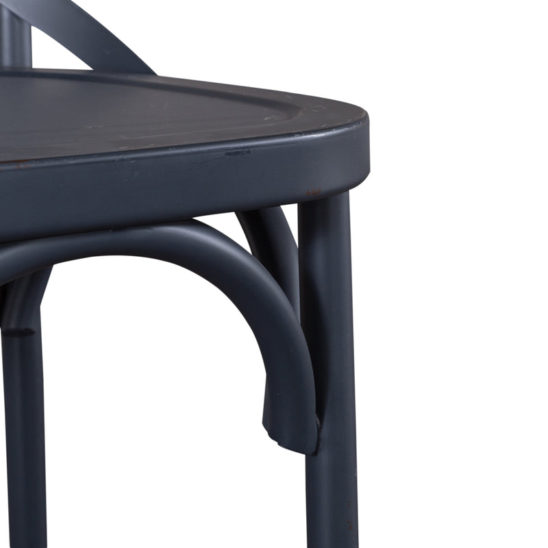 Vintage Series X Back Counter Chair- Navy