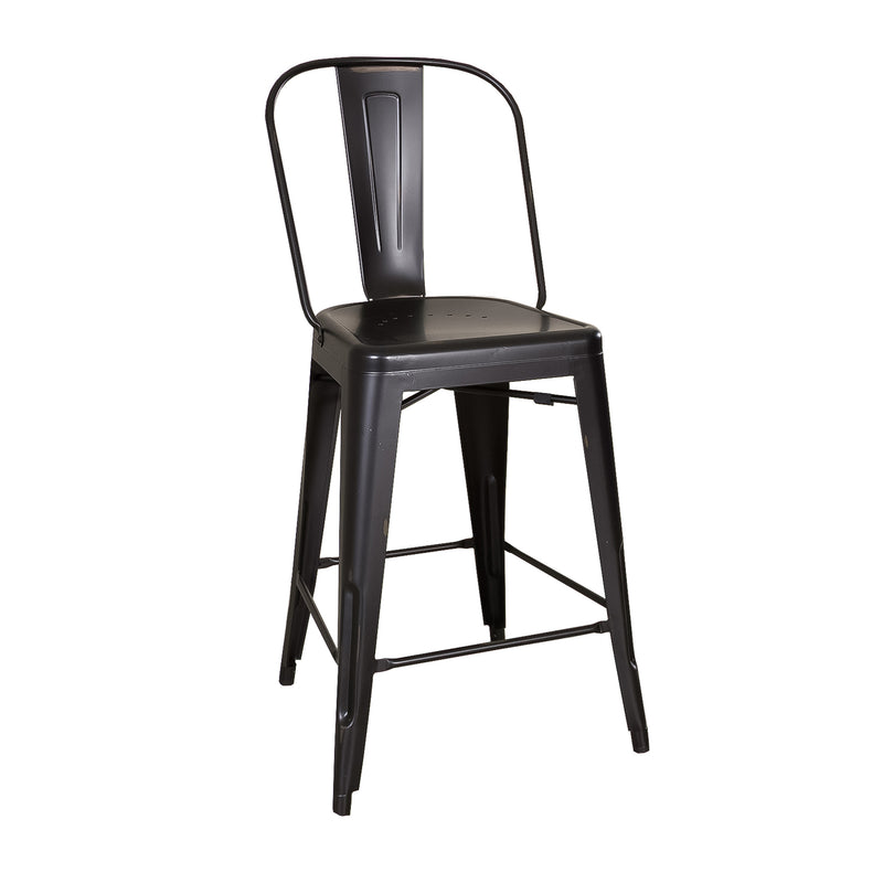 Vintage Series Bow Back Counter Chair - Black (RTA)