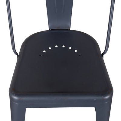 Vintage Series Bow Back Counter Chair- Navy