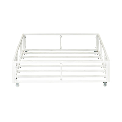 Vintage Series Twin Metal Trundle - Antique White