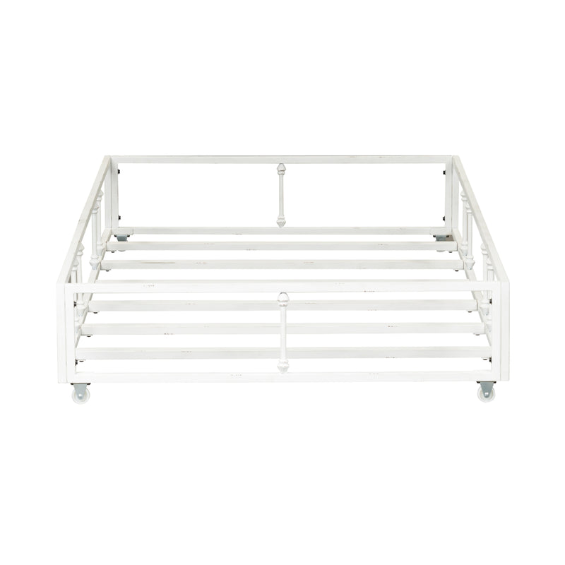 Vintage Series Twin Metal Trundle - Antique White