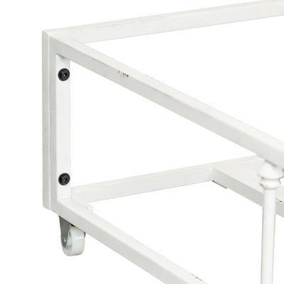 Vintage Series Twin Metal Trundle - Antique White