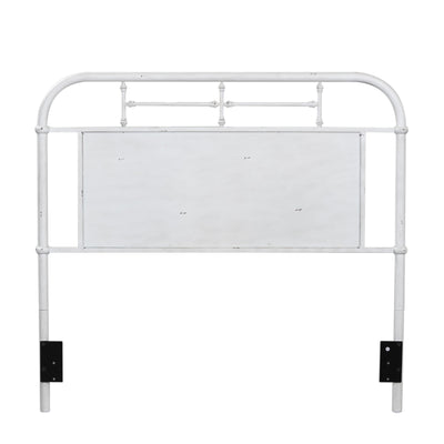 Vintage Series Queen Metal Headboard - Antique White