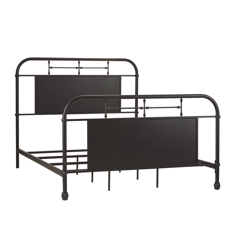 Vintage Series Queen Metal Bed - Black