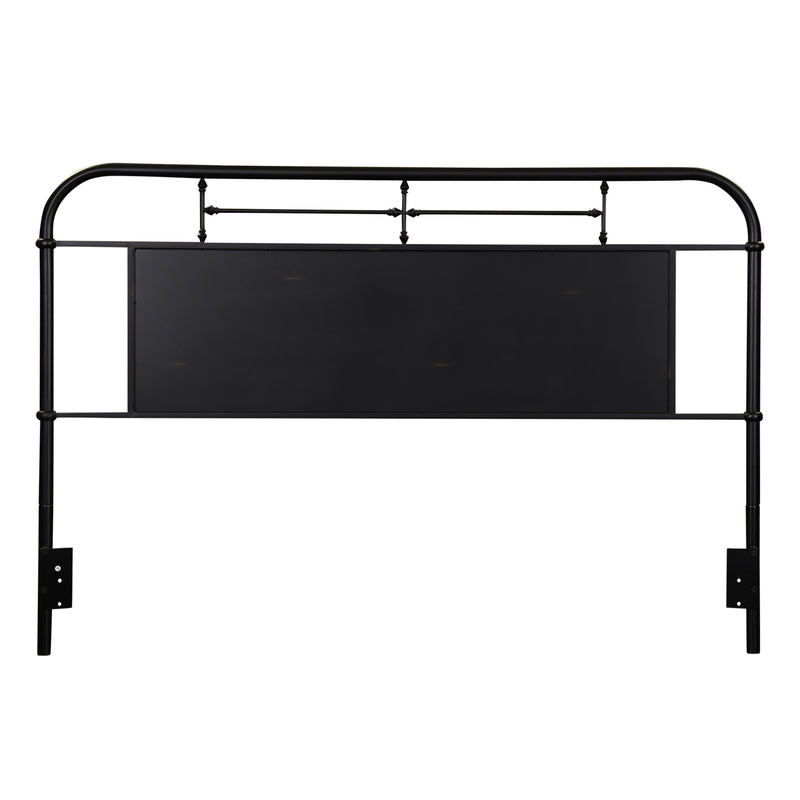 Vintage Series King Metal Headboard - Black