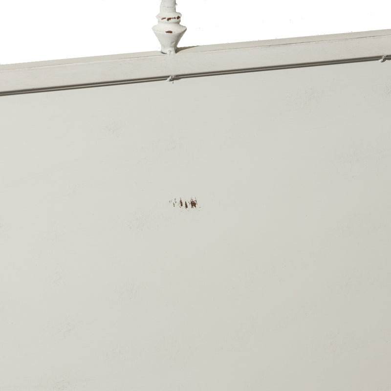 Vintage Series King Metal Bed - Antique White