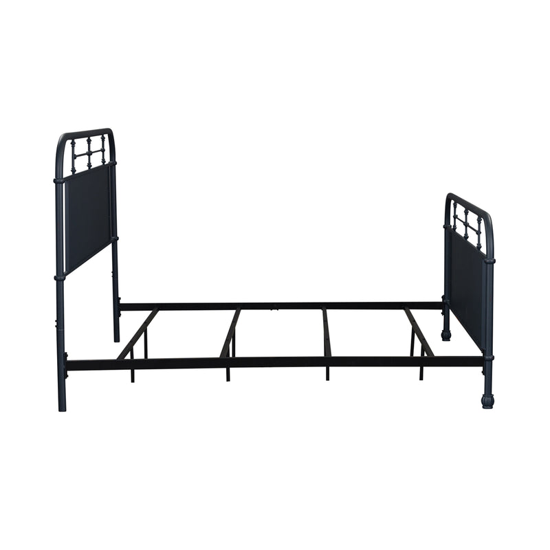 Vintage Series King Metal Bed- Navy