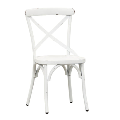 Vintage Series X Back Side Chair - Antique White