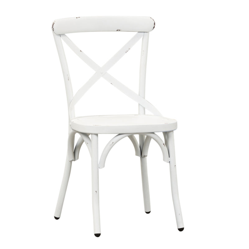 Vintage Series X Back Side Chair - Antique White