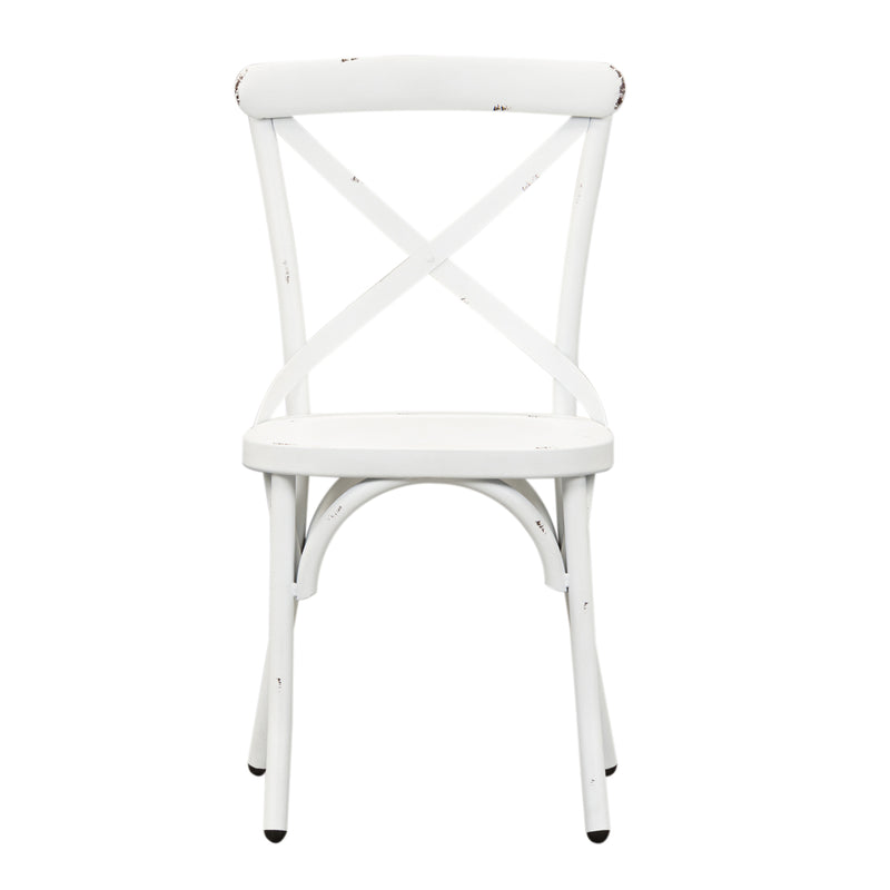 Vintage Series X Back Side Chair - Antique White