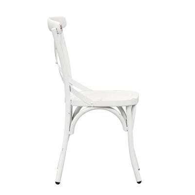 Vintage Series X Back Side Chair - Antique White
