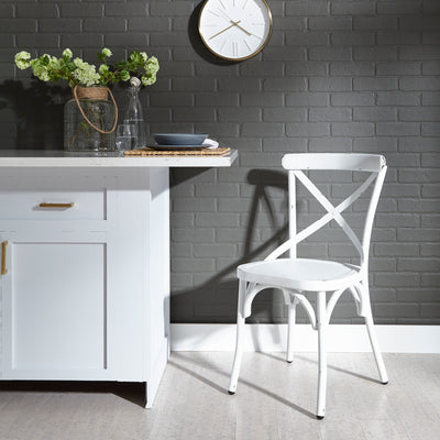 Vintage Series X Back Side Chair - Antique White