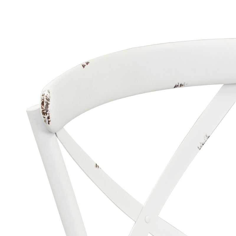 Vintage Series X Back Side Chair - Antique White