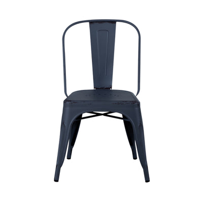Vintage Series Bow Back Side Chair- Navy