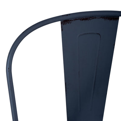 Vintage Series Bow Back Side Chair- Navy