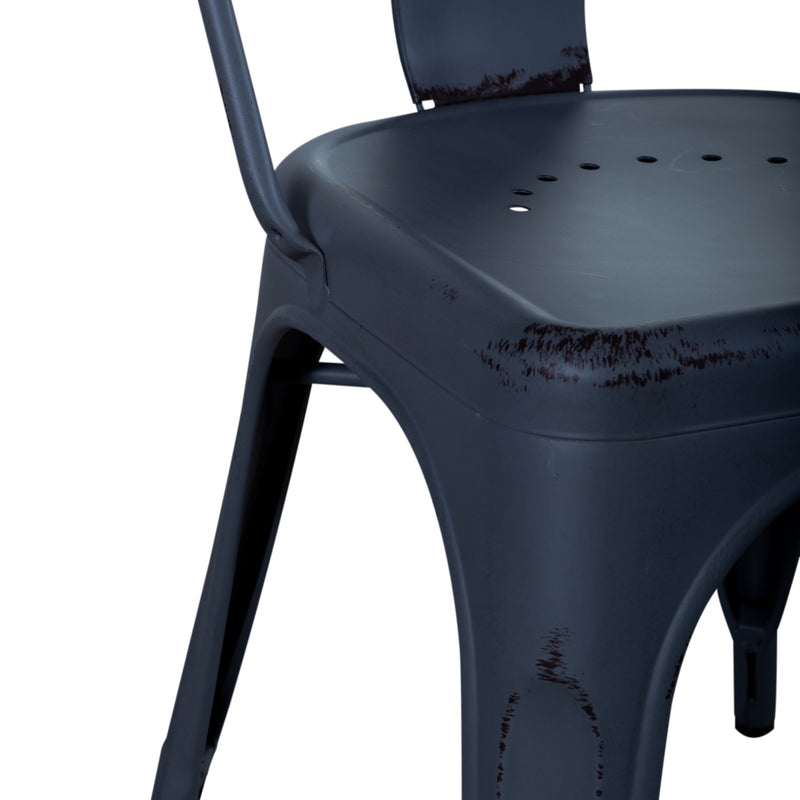 Vintage Series Bow Back Side Chair- Navy