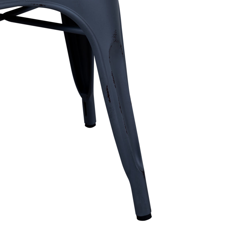 Vintage Series Bow Back Side Chair- Navy