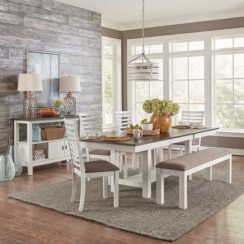 6 Piece Trestle Table Set (182-CD-6TRS)