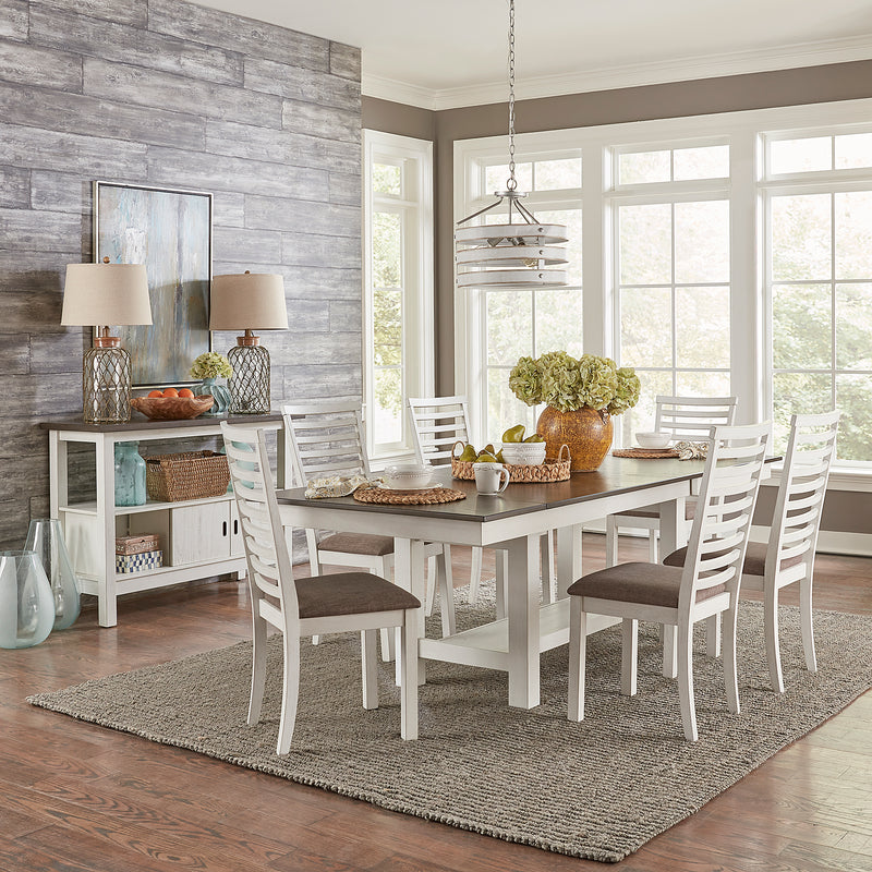7 Piece Trestle Table Set (182-CD-7TRS)