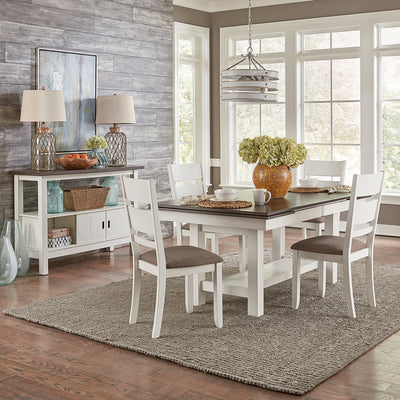 Opt 5 Piece Trestle Table Set (182-CD-O5TRS)