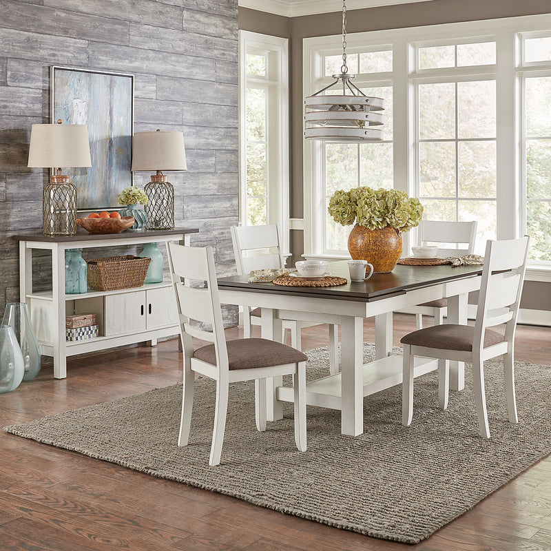 Opt 5 Piece Trestle Table Set (182-CD-O5TRS)
