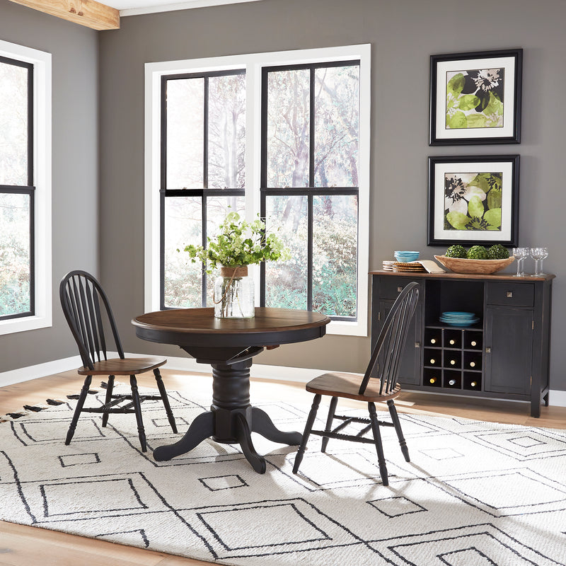 3 Piece Pedestal Table Set (186B-CD-3PDS)