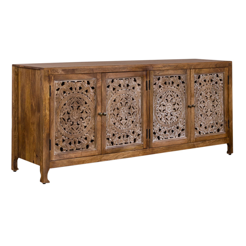 Marisol 74 Inch 4 Door Accent TV Stand