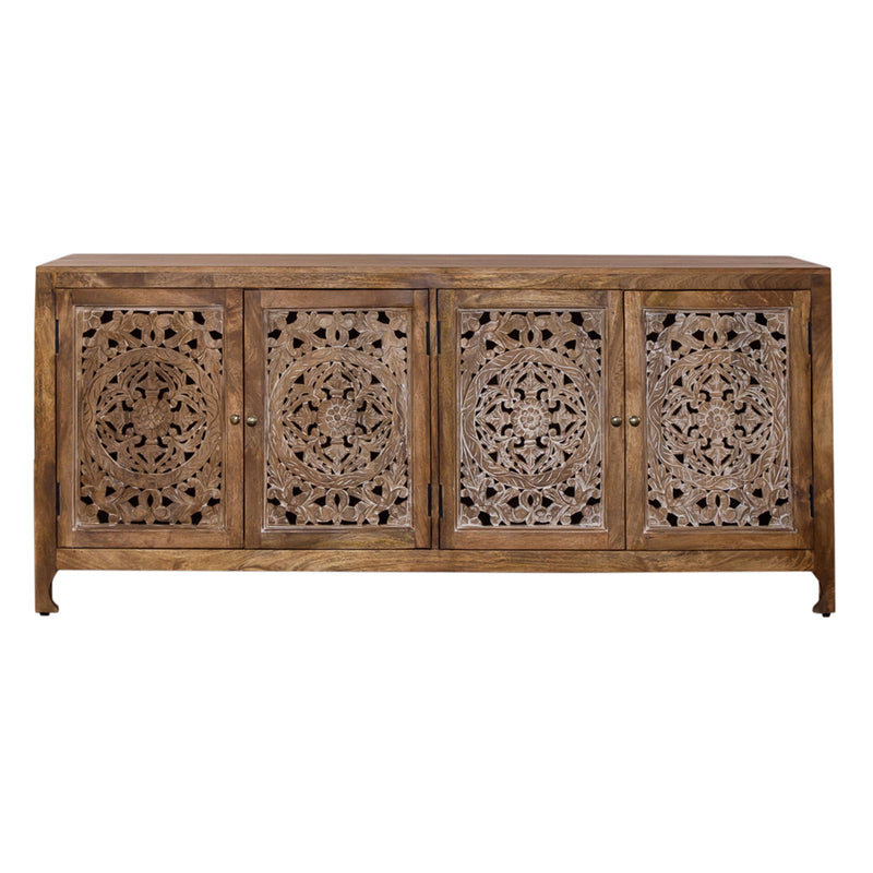 Marisol 74 Inch 4 Door Accent TV Stand