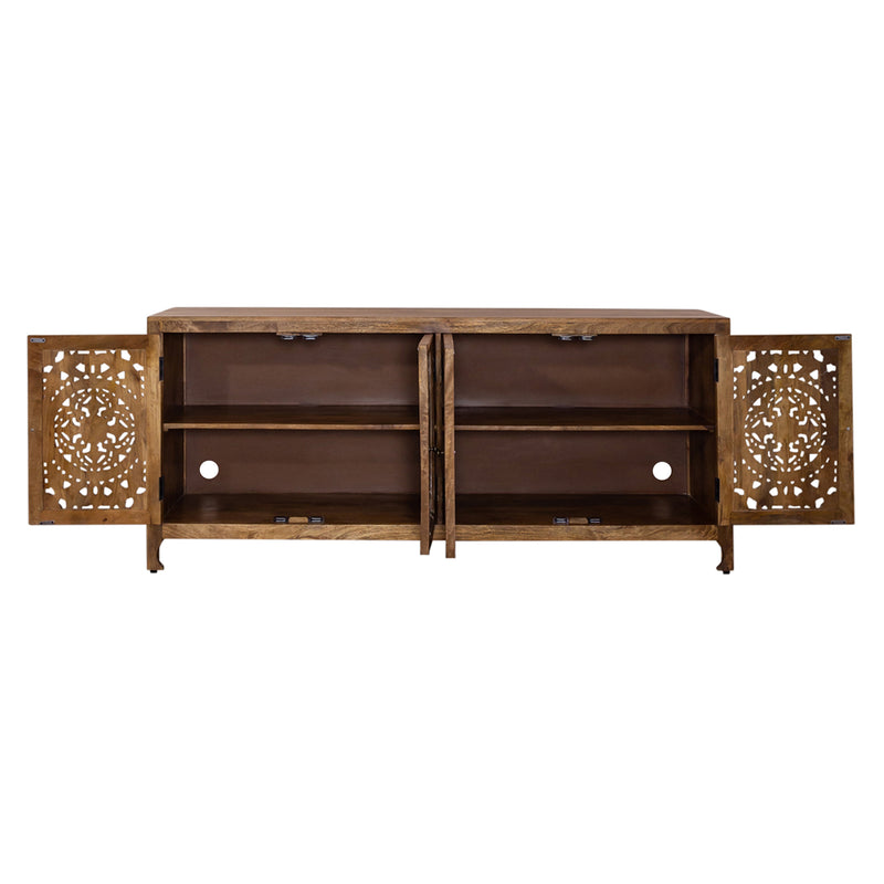 Marisol 74 Inch 4 Door Accent TV Stand