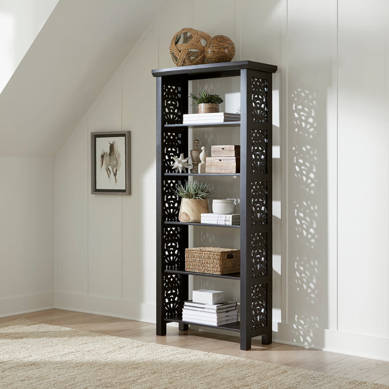 Trellis Lane Accent Bookcase- Black