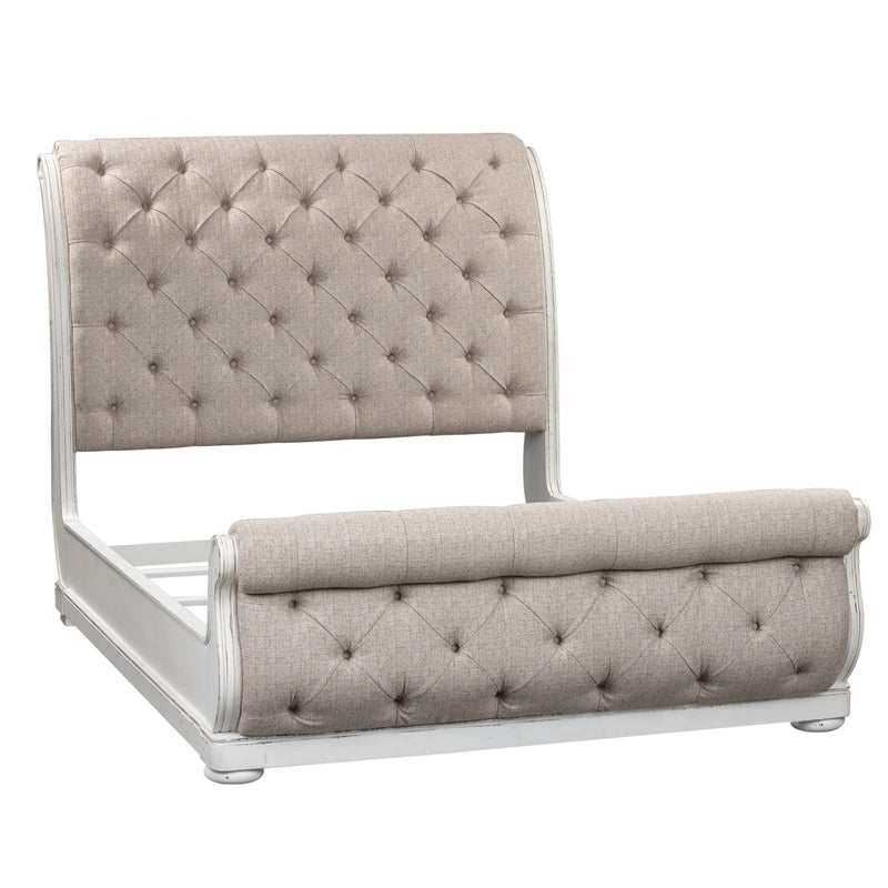 King Uph Sleigh Bed (244-BR-KUSL)