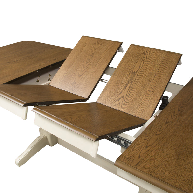 5 Piece Double Pedestal Table Set (278-CD-52PS)
