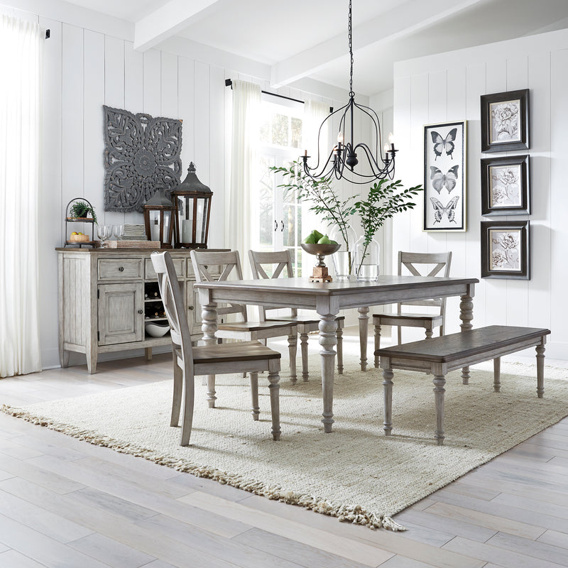6 Piece Rectangular Table Set (350-CD-6RTS)
