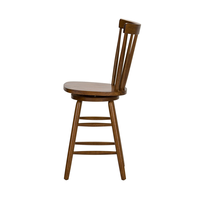 Creations II 24 Inch Swivel Counter Chair - Tobacco