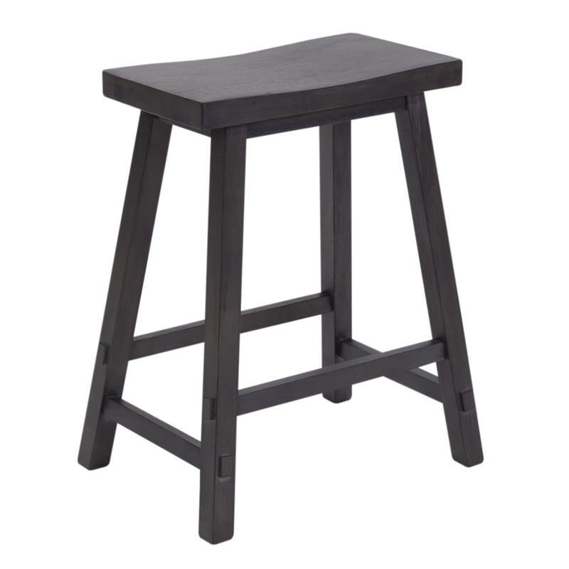 Creations II 24 Inch Sawhorse Counter Stool - Slate