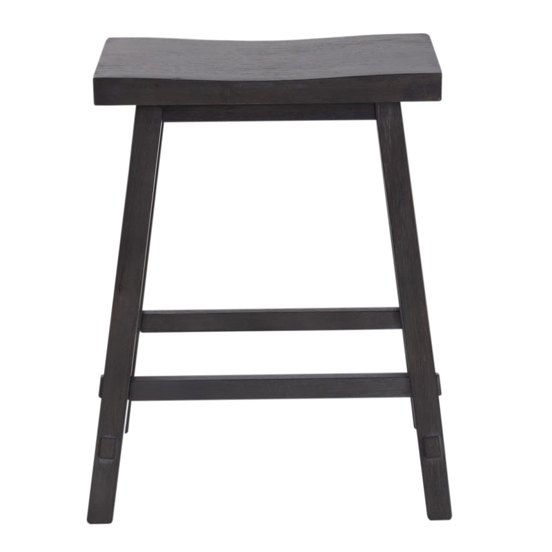 Creations II 24 Inch Sawhorse Counter Stool - Slate