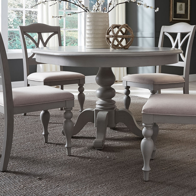 5 Piece Pedestal Table Set (407-CD-5PDS)